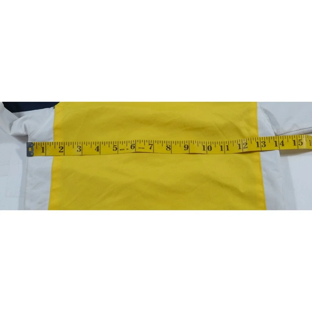 Nike Jacket Kids 4T Yellow Blue White Windbreaker Full Zip Swoosh Logo